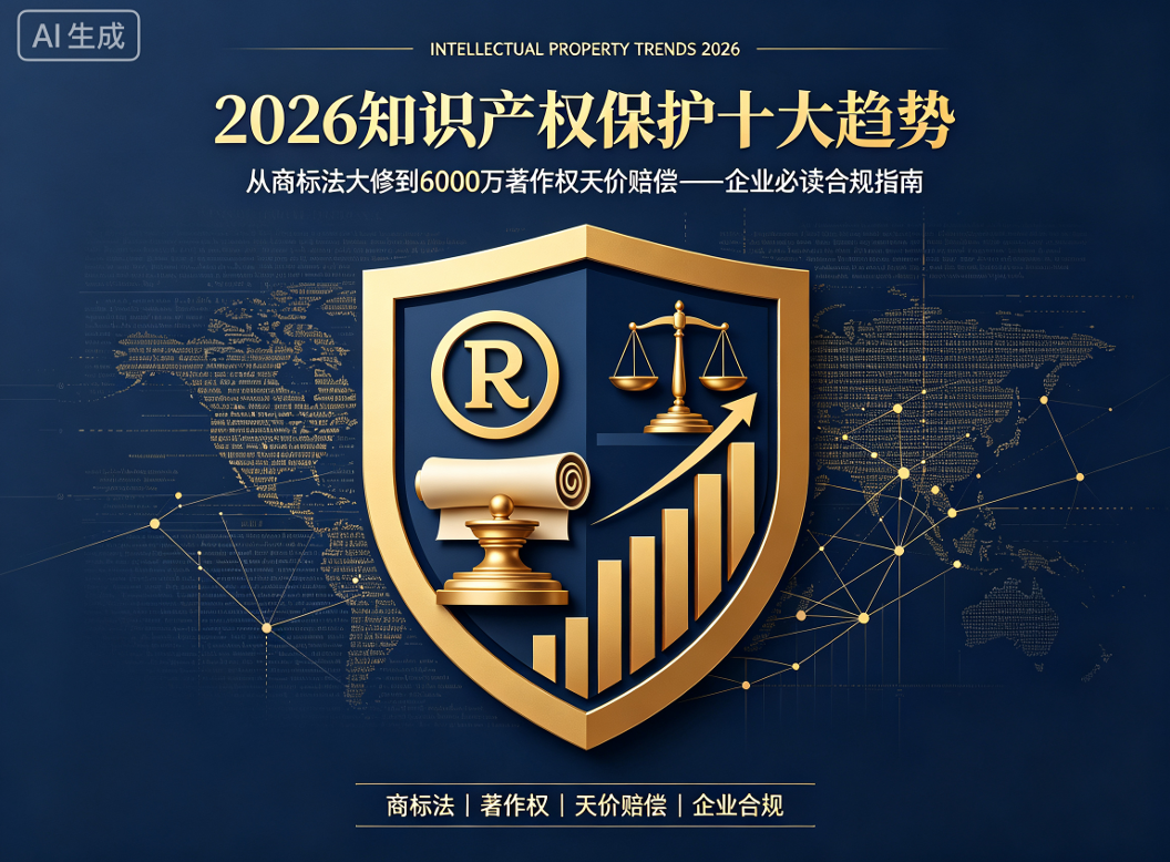 2026知识产权保护十大趋势:从商标法大修到6000万著作权天价赔偿——企业必读