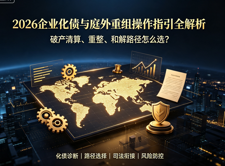 2026企业化债与庭外重组操作指引全解析：破产清算、重整、和解路径怎么选？
