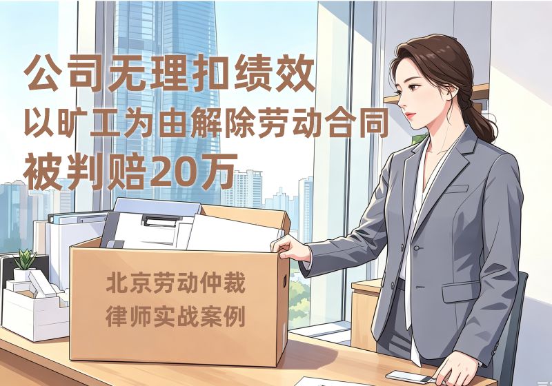 公司无理扣绩效、以旷工为由解除劳动合同被判赔20万|北京朝阳劳动仲裁律师实战案例 公司无理扣绩效、以旷工为由解除劳动合同被判赔20万|北京朝阳劳动仲裁律师实战案例(图1)