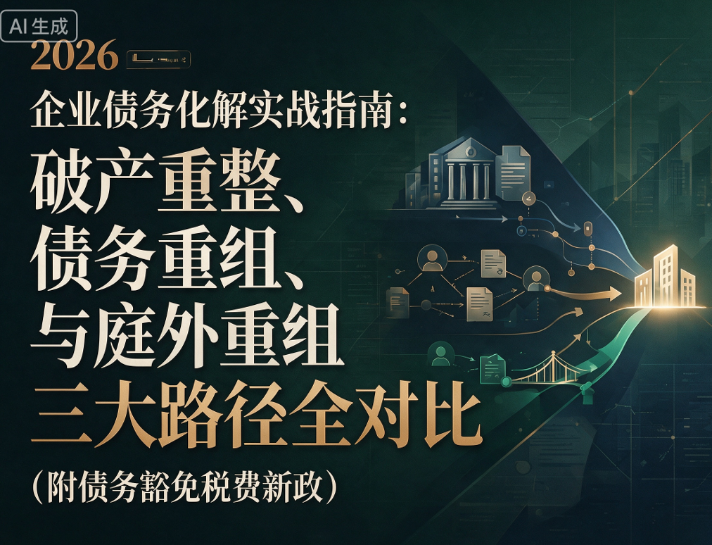 2026企业债务化解实战指南:破产重整、债务重组与庭外重组三大路径全对比(附债务豁免税费新政)(图1) 2026企业债务化解实战指南:破产重整、债务重组与庭外重组三大路径全对比(附债务豁免税费新政)(图1)