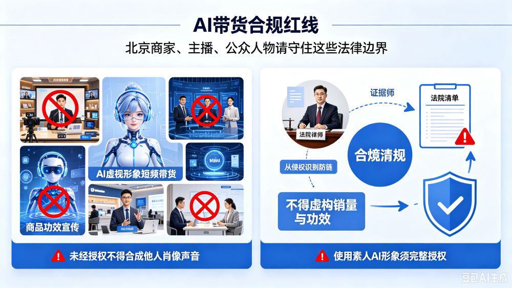 最高法明确AI仿冒名人带货侵权规则,北京电商、网红遇到AI侵权维权指南2 最高法明确AI仿冒名人带货侵权规则 | 北京电商、网红遇到AI侵权维权指南(图2)