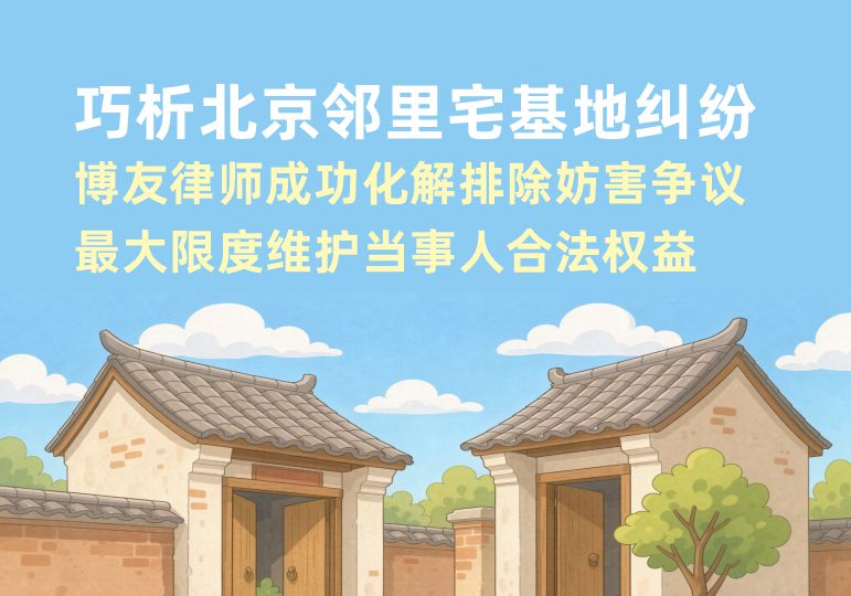 巧析北京邻里宅基地纠纷,博友律师成功化解排除妨害争议,最大限度维护当事人合法权益.jpg 巧析北京邻里宅基地纠纷,博友律师成功化解排除妨害争议,最大限度维护当事人合法权益(图1)